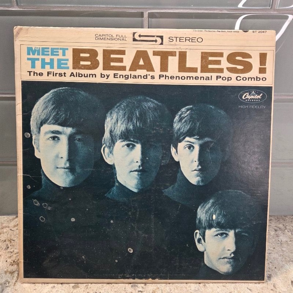 The Beatles Meet The Beatles Vinyl LP Capitol ST‎ 2047 Stereo Rainbow Label 1964